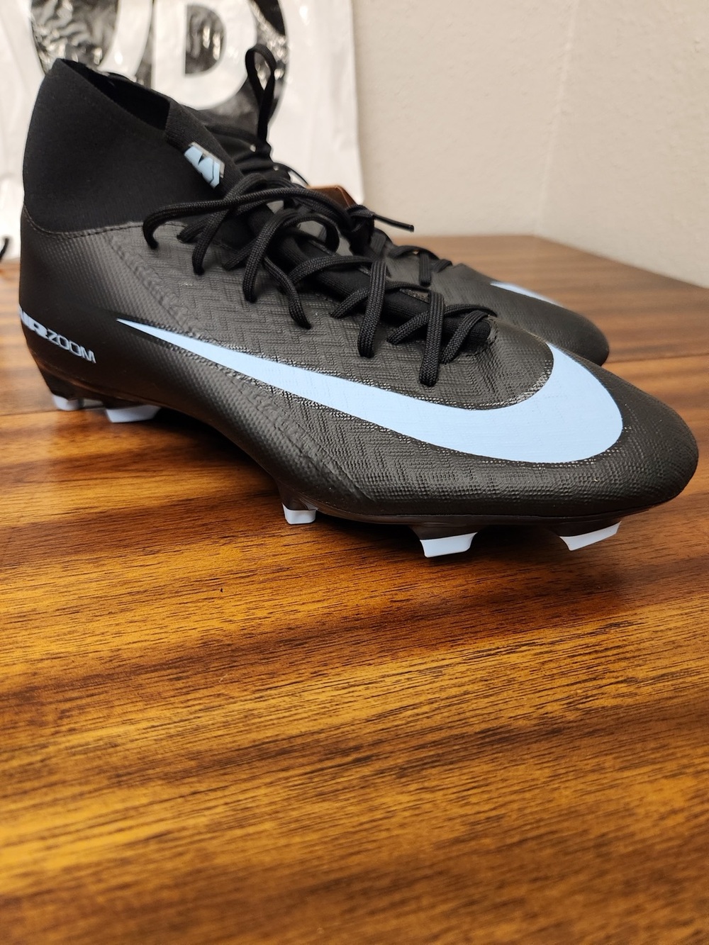 Nike Mercurial Superfly 10 Academy FG/MG Cleats Black Blue Men’s 11 NWT